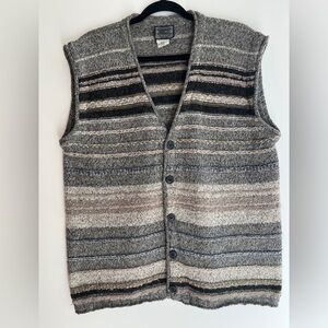 NOBA 1950 Men's Vest Alpaca Blend Button Front Academia Office Made Italy